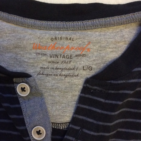 Men’s Original Weatherproof Vintage henley shirt - Picture 4 of 8